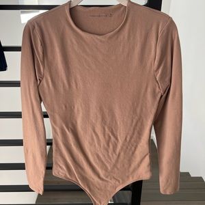 Abercrombie & Fitch Brown/Terracotta Long Sleeve Bodysuit